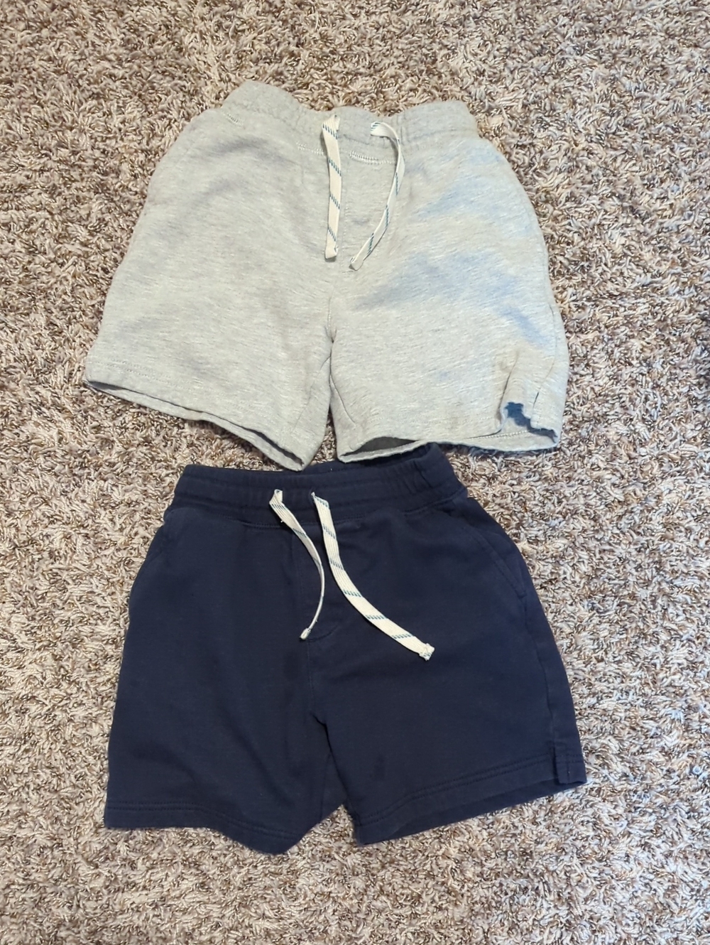 Crewcuts 2 Pack Gray & Navy Drawstring Sweat Shorts